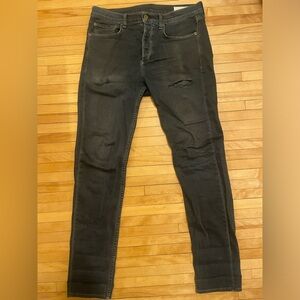 Men’s Rag & Bone Slim-Stretch, Dark Navy Jeans Sz 31 (Measure 34x33)